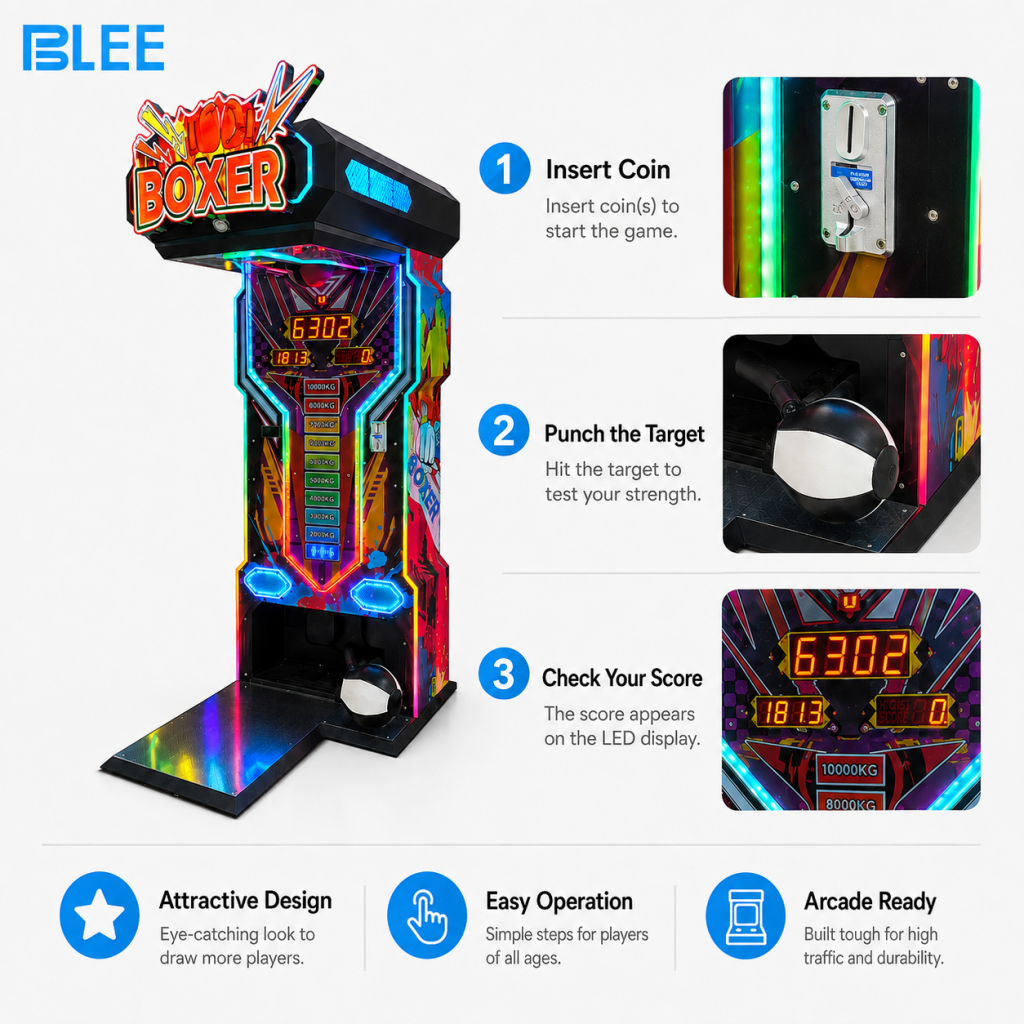 Coin Operated Boxing Game Instructions