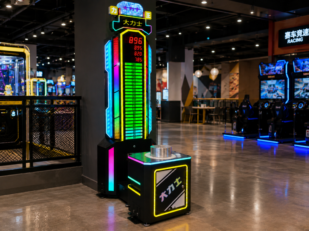 Strength Test Arcade Game in Venue